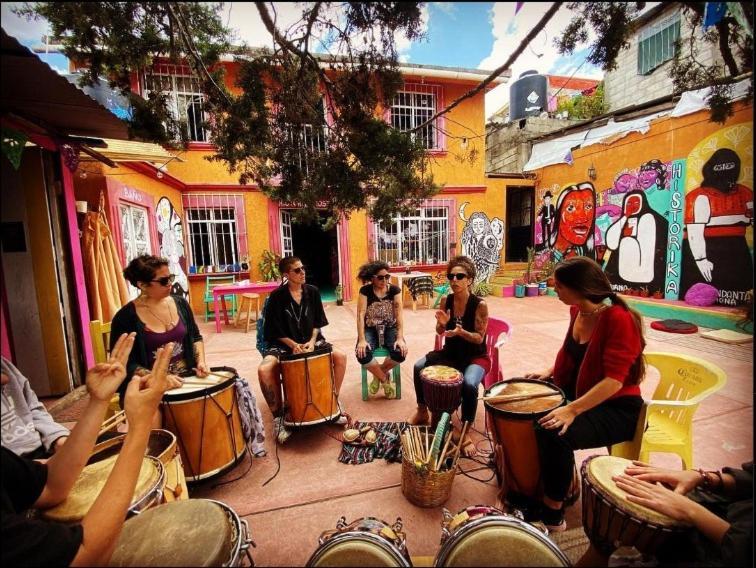 Historika Hostel Cultural San Cristobal de las Casas Bagian luar foto